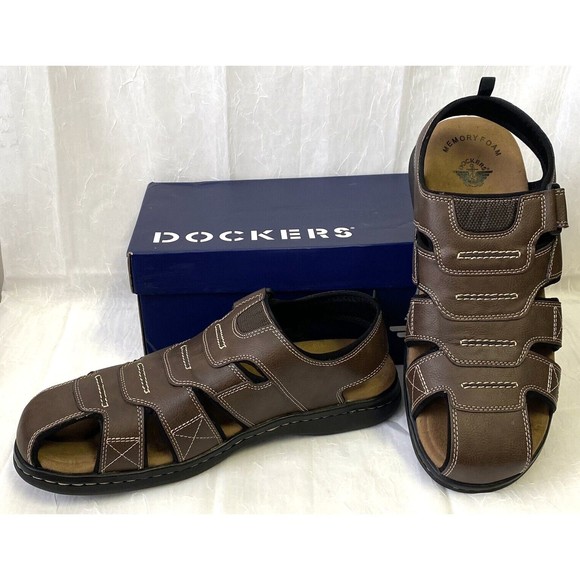 Dockers Men\'s Searose Brair 13W Sandals Fisherman Casual Comfort Outdoor Brown main image 9